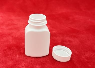 بطری افزودنی بطری 30 میلی لیتر HDPE، ظروف کوچک مربع پلاستیکی با کلاهک / کلینکر
