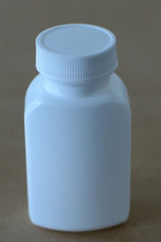 بطری کوچک مربع پلاستیکی رنگ سفید برای قرص های پزشکی / بسته بندی قرص